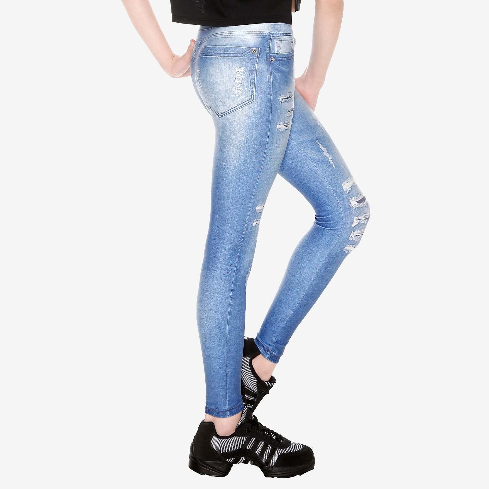 Kid's Blue "Jeggings" - RDE1664 - Image 2