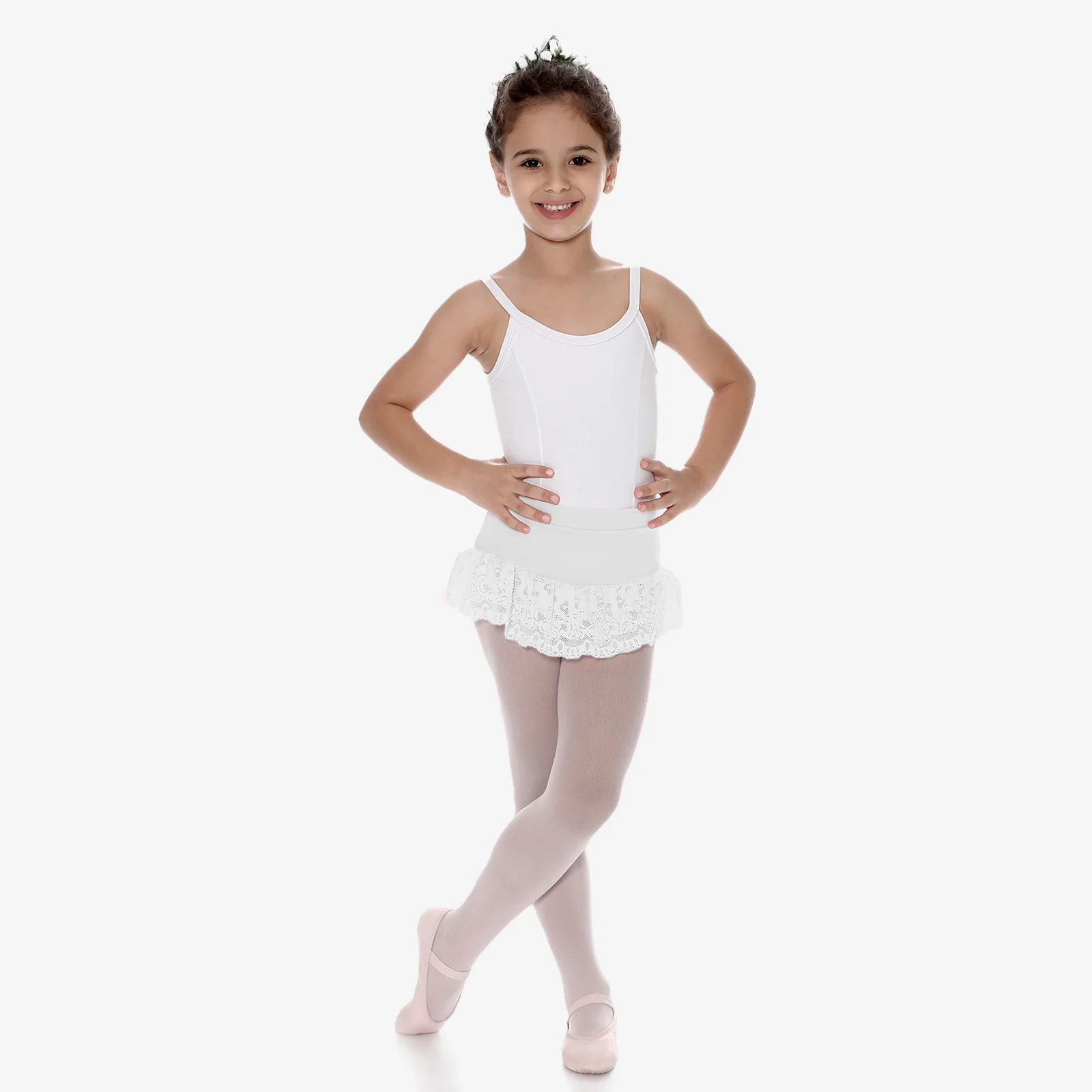 Peach Pull On Kid's Skirt - D741, L741